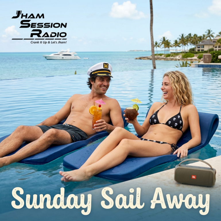 Couple enjoying the Sunday Sail Away show